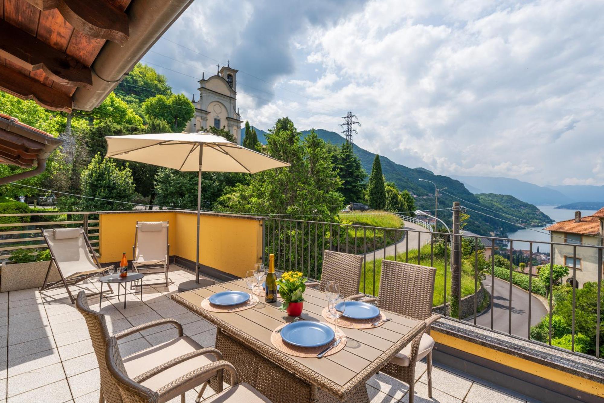 Stunning Apartment- Terrace And Swimming Pool Bellano Luaran gambar